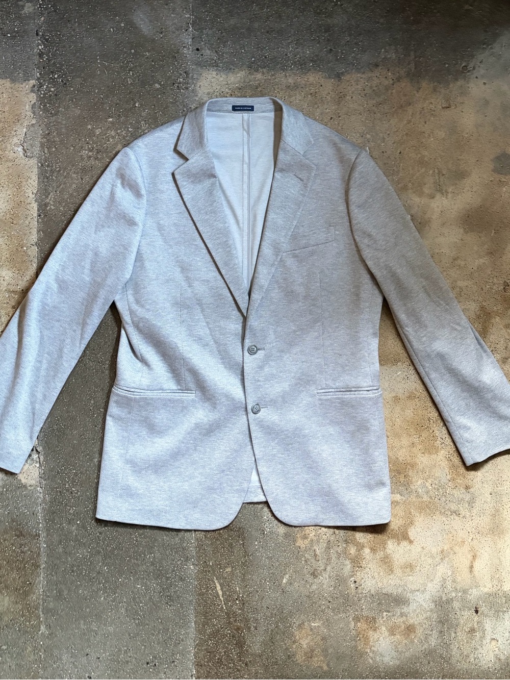 Stafford Light Gray Men's Two-Button Blazer